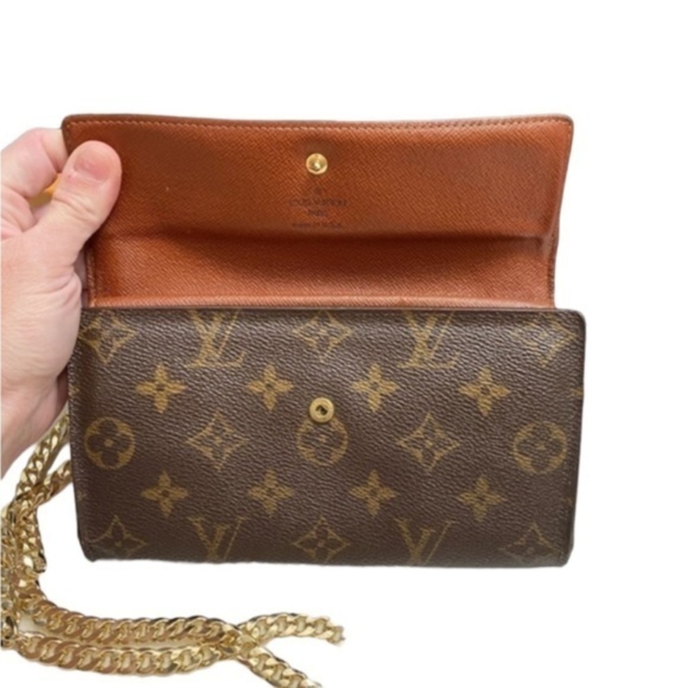 Authentic Louis Vuitton Monogram Trifold Crossbody